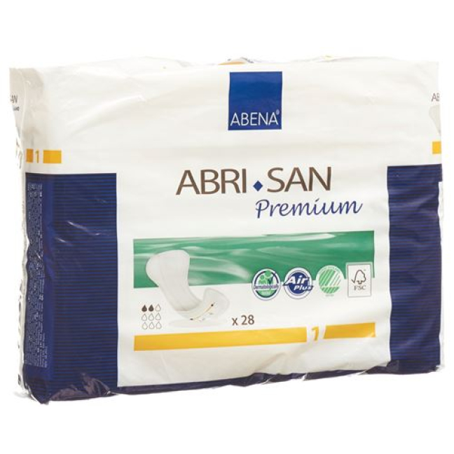 Abri-San Premium anatómiailag formázott betét Nr1A 10x28cm bézs