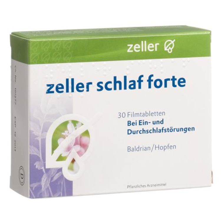 Zeller Sleep Forte 30 таблеток, покрытых пленочной оболочкой.