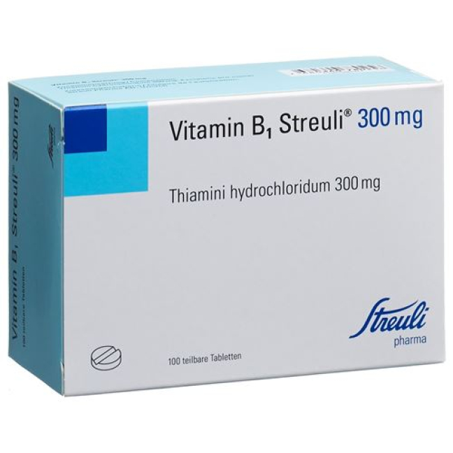 Vitamin B1 Streuli Tabl 300 mg 100 pcs
