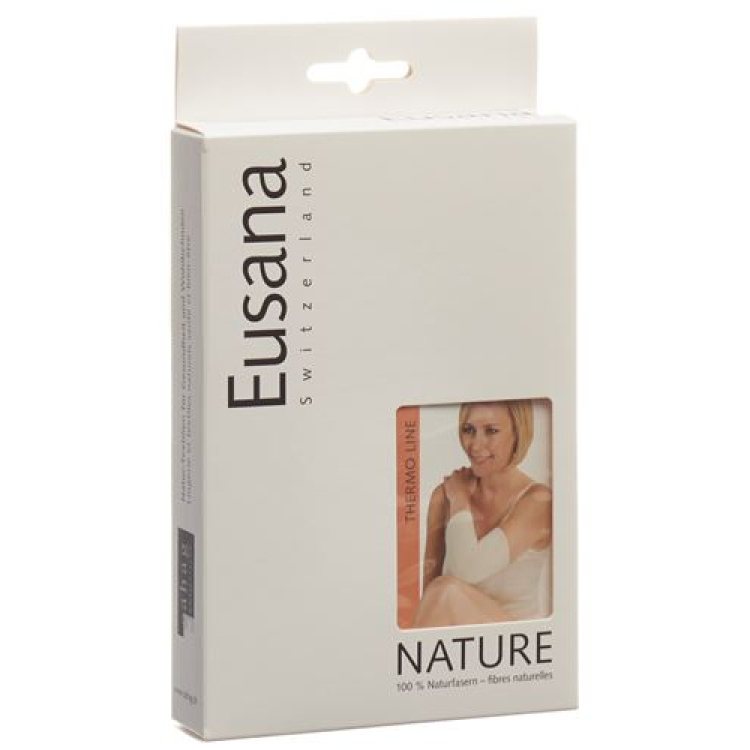 Eusana rodilleras punto doble XL marfil