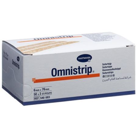 OmniStrip tiras de cierre de heridas 6x76mm 150 uds