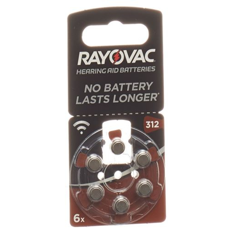 Alat bantu dengar baterai Rayovac 1.4V V312 6 pcs