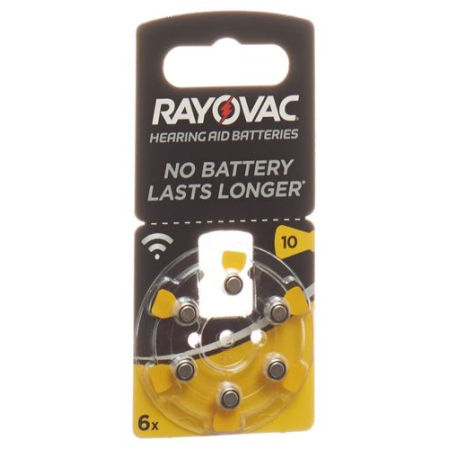Ακουστικά βαρηκοΐας μπαταρίας RAYOVAC 1.4V V10 6 τεμ