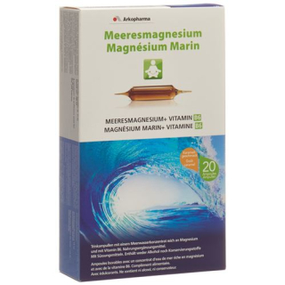 Magnésio mar Arkopharma 20 frasco para beber 15 ml