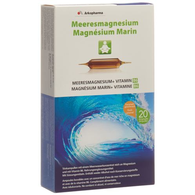 Maqnezium dəniz Arkopharma 20 içməli amp 15 ml