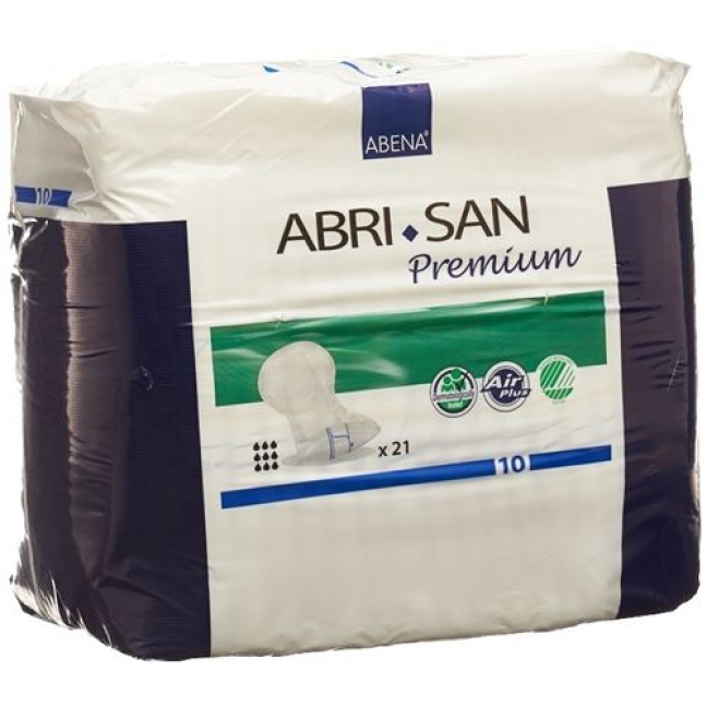 Abri-San Premium 解剖形状插入件 Nr10 37x73cm 蓝色 S