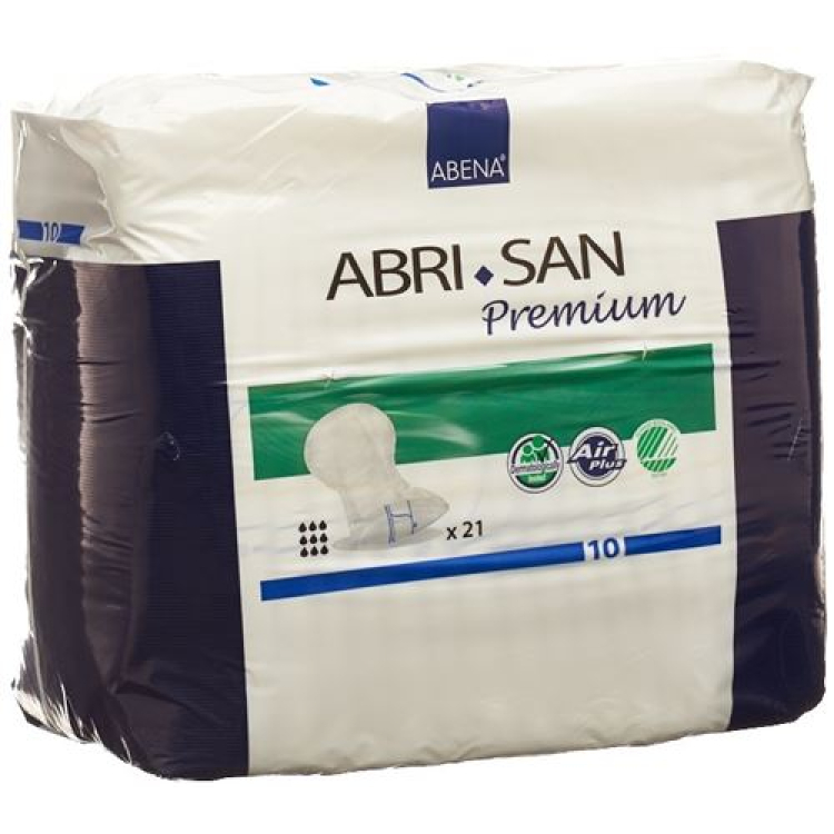 Abri-San Premium ανατομικό ένθετο Nr10 37x73cm μπλε S