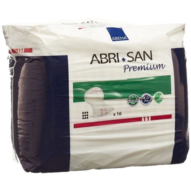 Sisipan berbentuk anatomis Abri-San Premium Nr11 37x73cm merah Sa