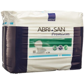 Abri-San Premium anatomically shaped pad No. 6 30x63cm light blue