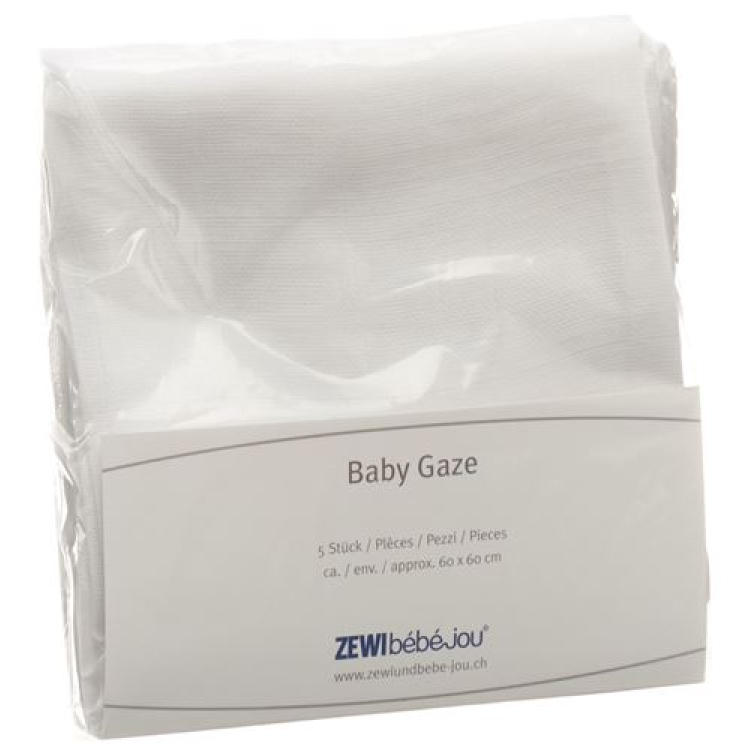 Zewi Baby Gauze 9/7 blöjor 60x60cm 5 st