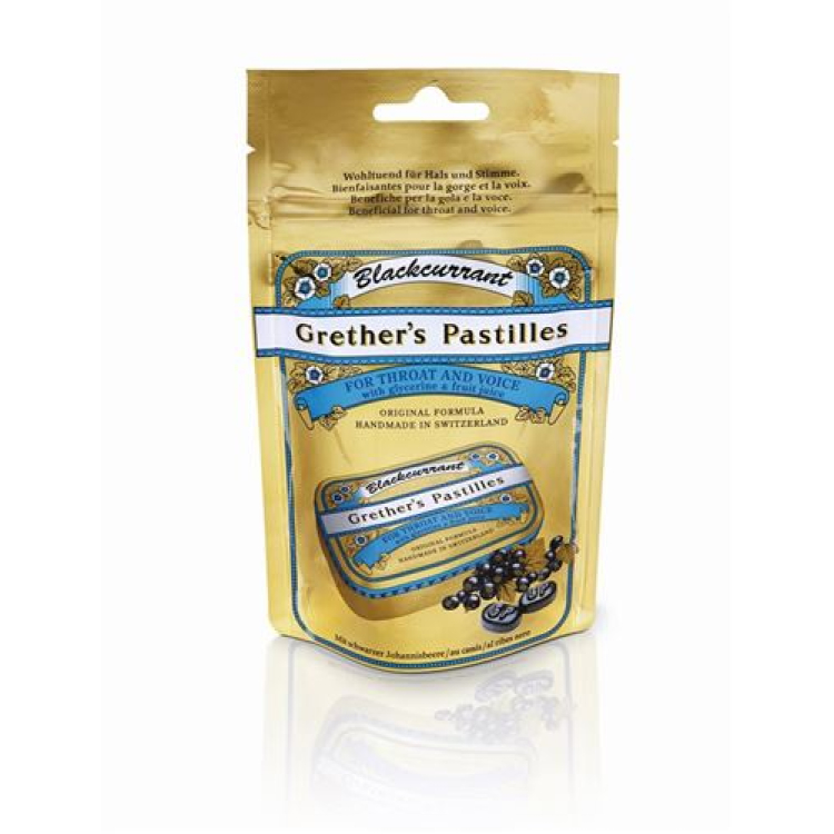 Grethers pastillas de grosella negra recambio bolsa 100 g