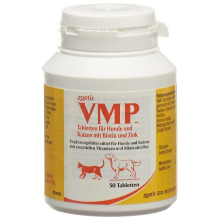VMP PFIZER ტაბლეტები ძაღლები კატები ცხოველების მკურნალობა. 50 ც