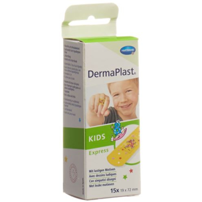 Dermaplast kids express strips 19x72mm 15pcs