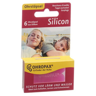 Ohropax silicone earplugs 6 pcs