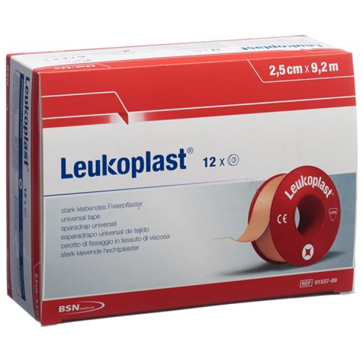 LEUKOPLAST yopishtiruvchi gips 9,2mx2,5sm hf 12 dona