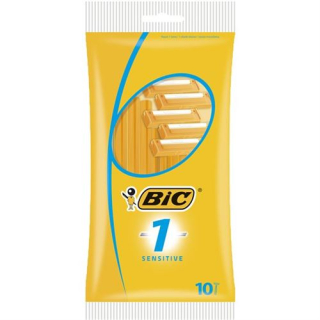पुरुषों के लिए BiC 1 सेंसिटिव 1-ब्लेड रेज़र 10 पीस