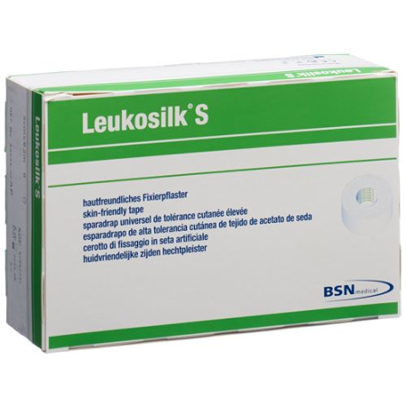 LEUKOSILK S 橡皮膏 9.2mx5cm 白色 6 片