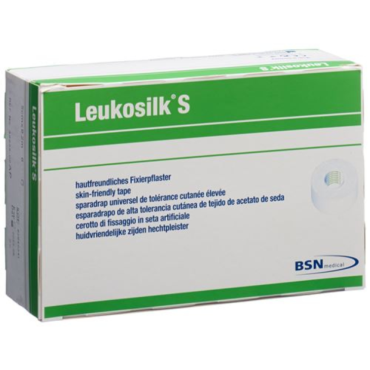 Лейкопластырь LEUKOSILK S 9.2мx5см белый 6 шт.