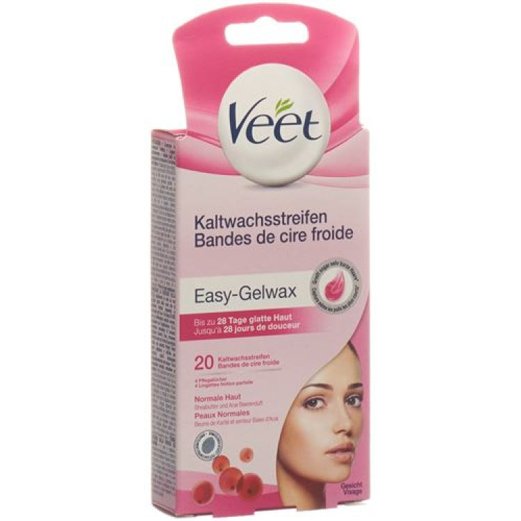 Veet strisce depilatorie a freddo viso 10 x 2 pz