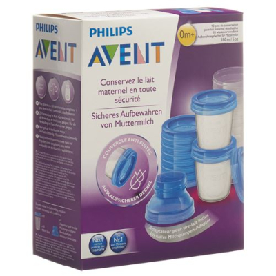 Avent philips via breast milk mug set