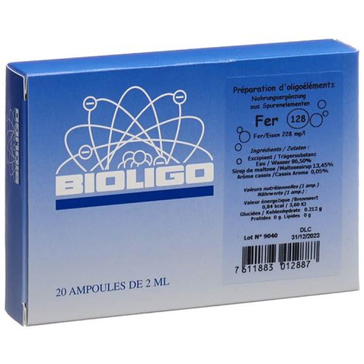 Bioligo Fer Lös 20 Ampère 2 ml