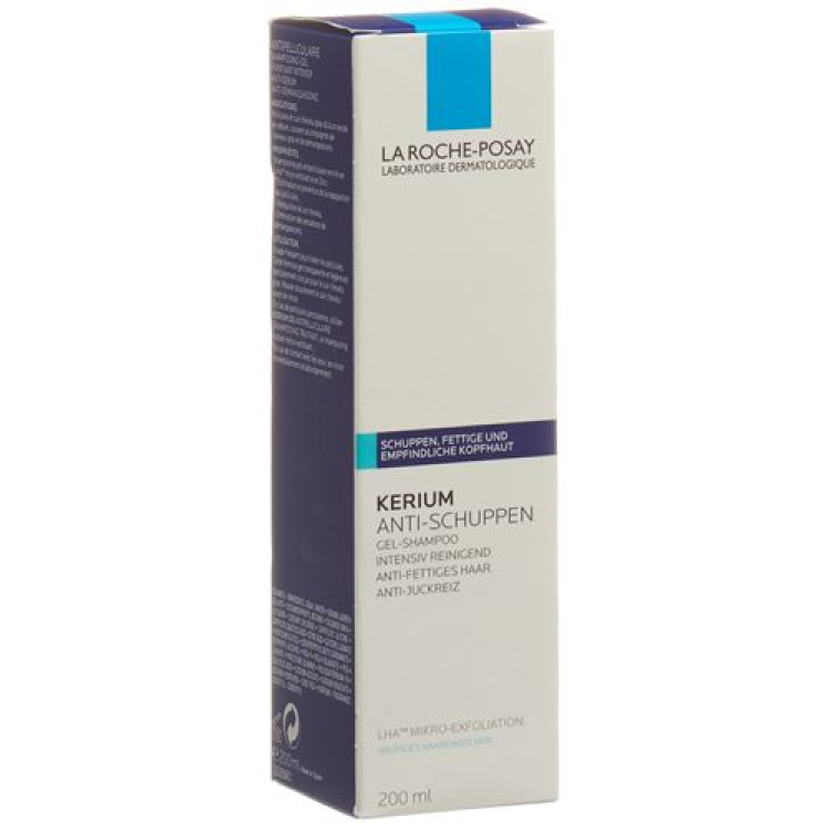 La Roche Posay Kerium anti-flass fet hår Fl 200 ml