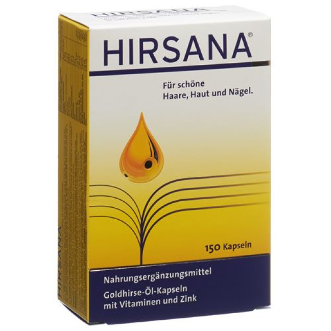 Hirsana Golden Millet Oil Capsules for Hair and Skin Care