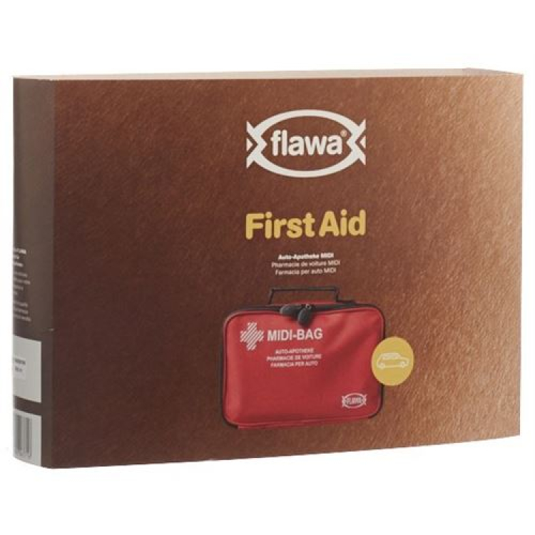 Flawa aid kit bolsa midi vermelha