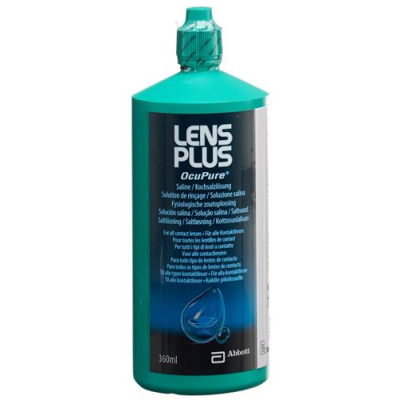 Lens plus ocu pure fyziologický roztok 360 ml