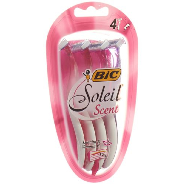 BiC Soleil Scent 3 lâminas de barbear para mulheres com