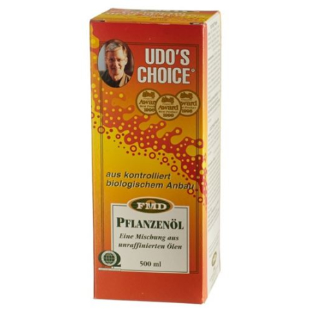 Udos Choice Organic Vegetable Oil Bottle 500 ml