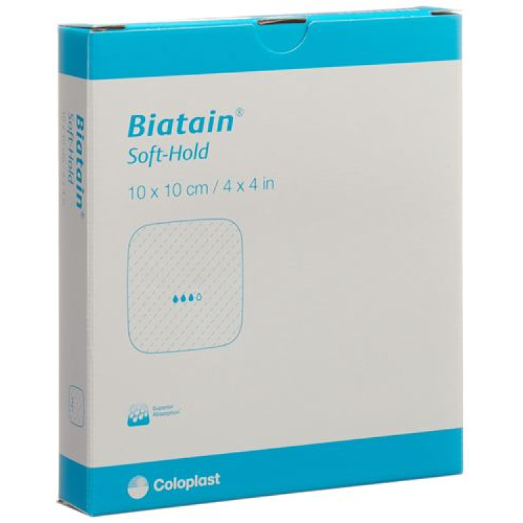 Biatain Soft-Hold Schaumverband 10x10cm 5 Stk