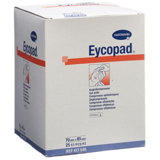 EYCOPAD eye pads 70x85mm sterile 25 pcs