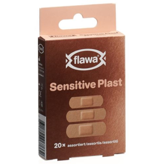 Flawa Sensitive Plast quick bandage skin-colored assorted 20 pcs