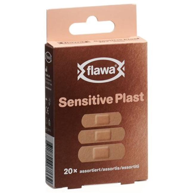 Flawa Sensitive Plast quick bandage skin-colored assorted 20 pcs