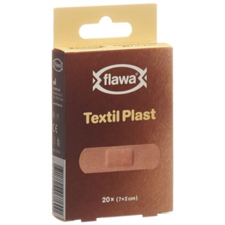 Flawa Textil Plast Strips 2x7cm cor da pele 20 unid.