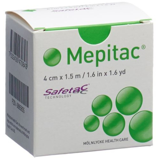 Mepitac safetac fixation bandage 1.5mx4cm silicone