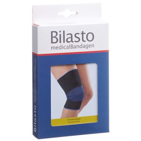 Bilasto Knee Support XL μαύρο / μπλε