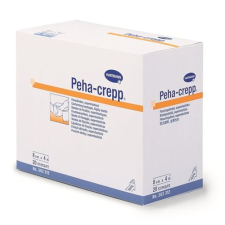 Peha Crepp crepe bandage 4mx10cm white 20 pcs