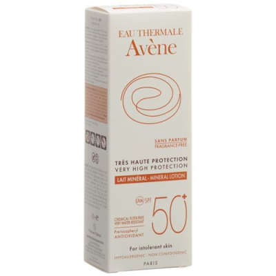 мінеральне сонцезахисне молочко avene sun spf 50+ 100 мл