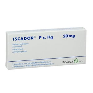 Iscador P c. Hg Inj Sol 20 mg Amp 7 pcs