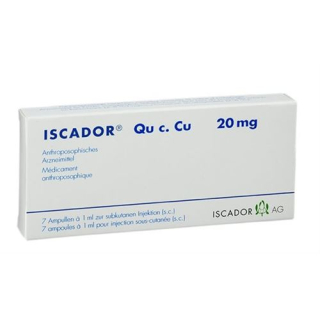 Iscador Qu c. Cu Inj Lös 20 mg Amp 7 unid.
