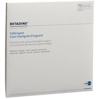 Betadine ointment gauze 10x10cm 10 pcs