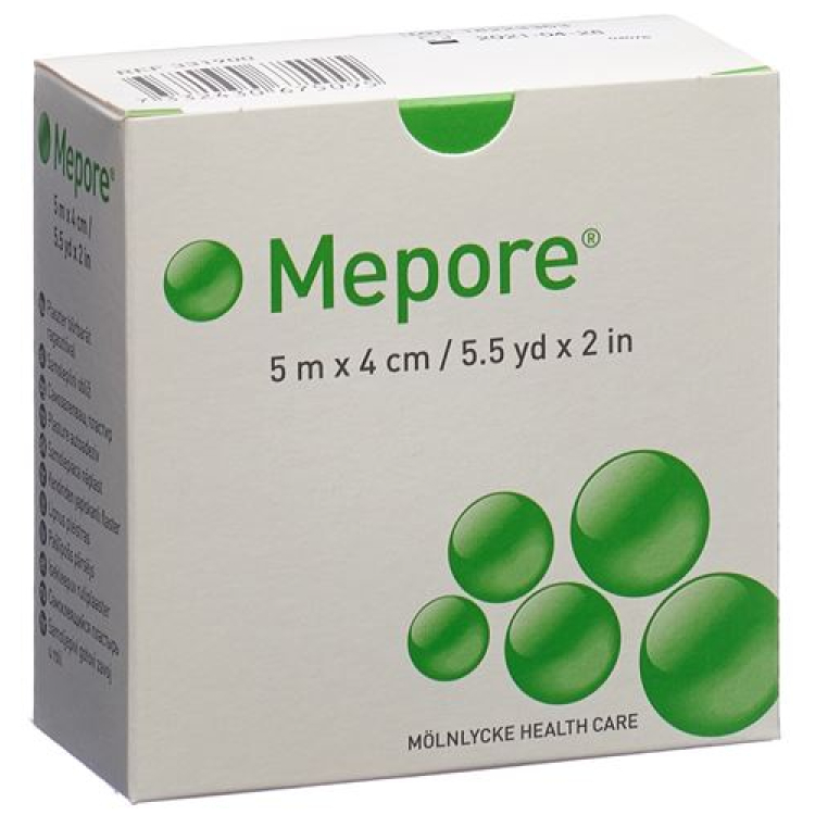 Mepore wondverband 4cmx5m steriele rol