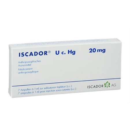 Iscador U c. Hg Inj Lös 20 mg Ampère 7 pcs