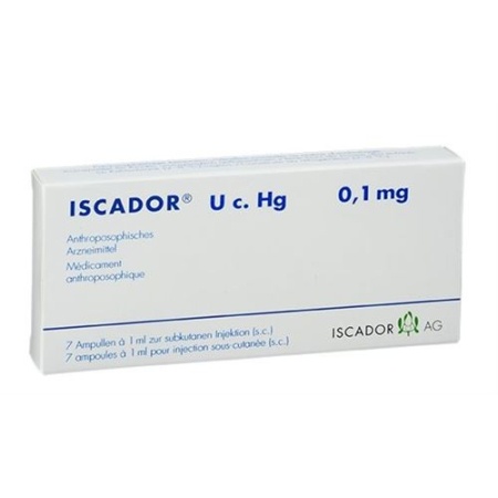 Iscador U U c. Hg Inj Lös 0,1 mg Ampère 7 pcs