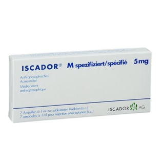 Iscador M soln especificado Inj 5 mg Amp 7 unid.