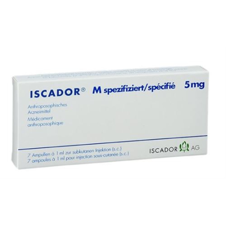 Iscador M solución especificada Inj 5 mg Amp 7 uds