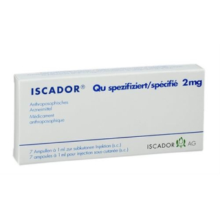 Iscador Qu chỉ định Inj Lös 2 mg Ampe 7 chiếc