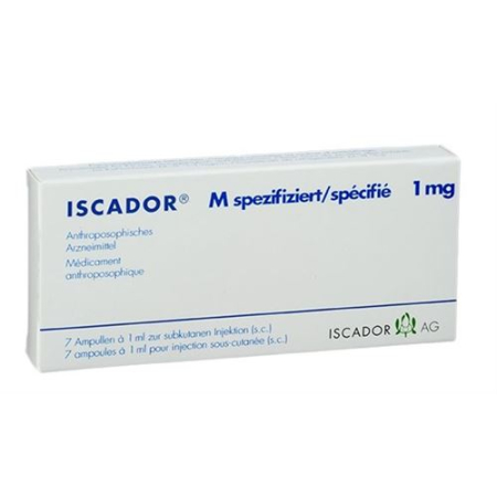 Iscador M solución especificada Inj 1 mg Amp 7 uds